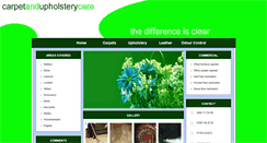 Desktop Screenshot of carpetandupholsterycare.com