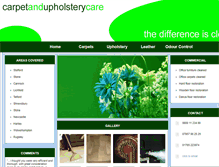 Tablet Screenshot of carpetandupholsterycare.com